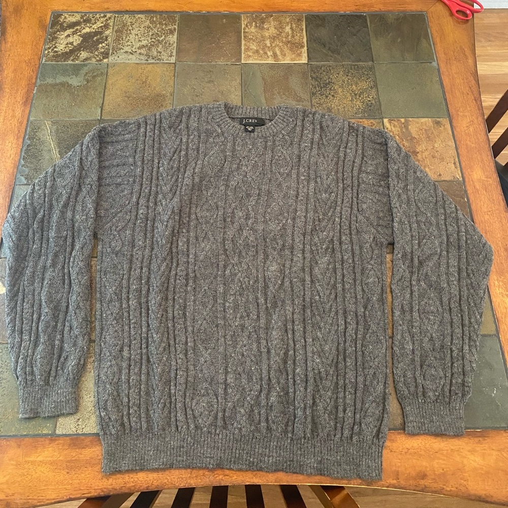 J Crew Alpaca and Wool Cable-knit Sweater